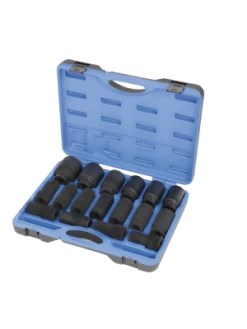 Power Tool Accessories Jet 3/4" Dr. Deep Impact Socket Set - Metric Deep- 6 Point - 17 Piece