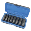 Jet 3/8" Dr. Deep Impact Socket Set - SAE Deep - 6 Point - 8 Piece 2 Jet 3/8" Dr. Deep Impact Socket Set - SAE Deep - 6 Point - 8 Piece