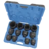Jet 1" Dr. Jumbo Impact Socket Set - SAE Jumbo - 6 Point - 12 Piece Power Tool Accessories 2 Jet 1" Dr. Jumbo Impact Socket Set - SAE Jumbo - 6 Point - 12 Piece Power Tool Accessories