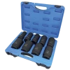 Power Tool Accessories Jet 1" Dr. Deep Impact Socket Set - SAE Deep - 6 Point - 9 Piece