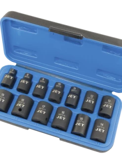 Jet 3/8" Dr. Impact Socket Set - Metric - 6 Point - 13 Piece Power Tool Accessories