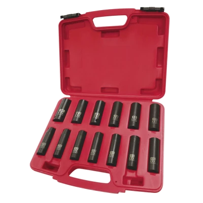 Power Tool Accessories ITC 1/2" Dr. Deep Impact Socket Set - Metric - 6 Point - 13 Piece 3 Power Tool Accessories ITC 1/2" Dr. Deep Impact Socket Set - Metric - 6 Point - 13 Piece