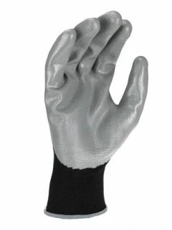 Work Gloves Radians Lightweight Polyester Glove With Smooth Nitrile Palm - Pack Of 12 Pairs