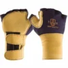 Ergonomics Impacto 704-20 Fingerless Grain Leather Glove With VEP Impact Protection And Wrist Support